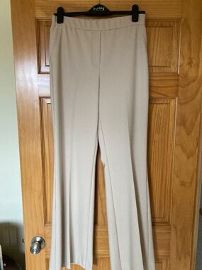 Joseph Ribkoff Mid-rise flare light tan pant